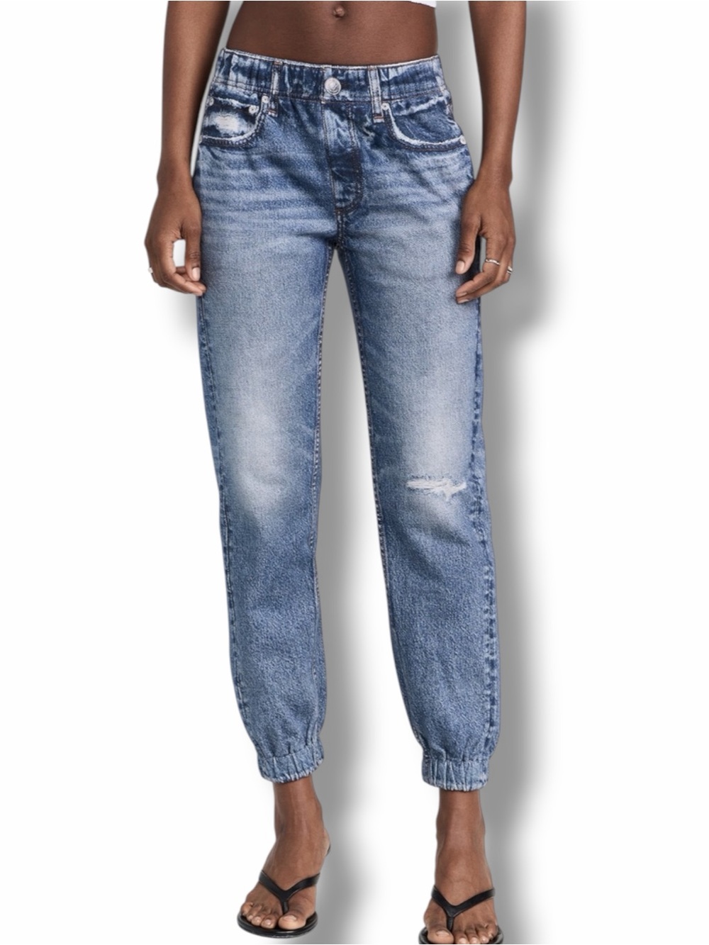 rag & bone Blue Miramar Jogger Jeans Size S/P in Lynn Blue